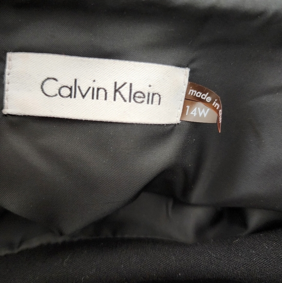 Calvin Klein Women's Career Work Evening Black Dress Size 14W - Picture 6 of 7